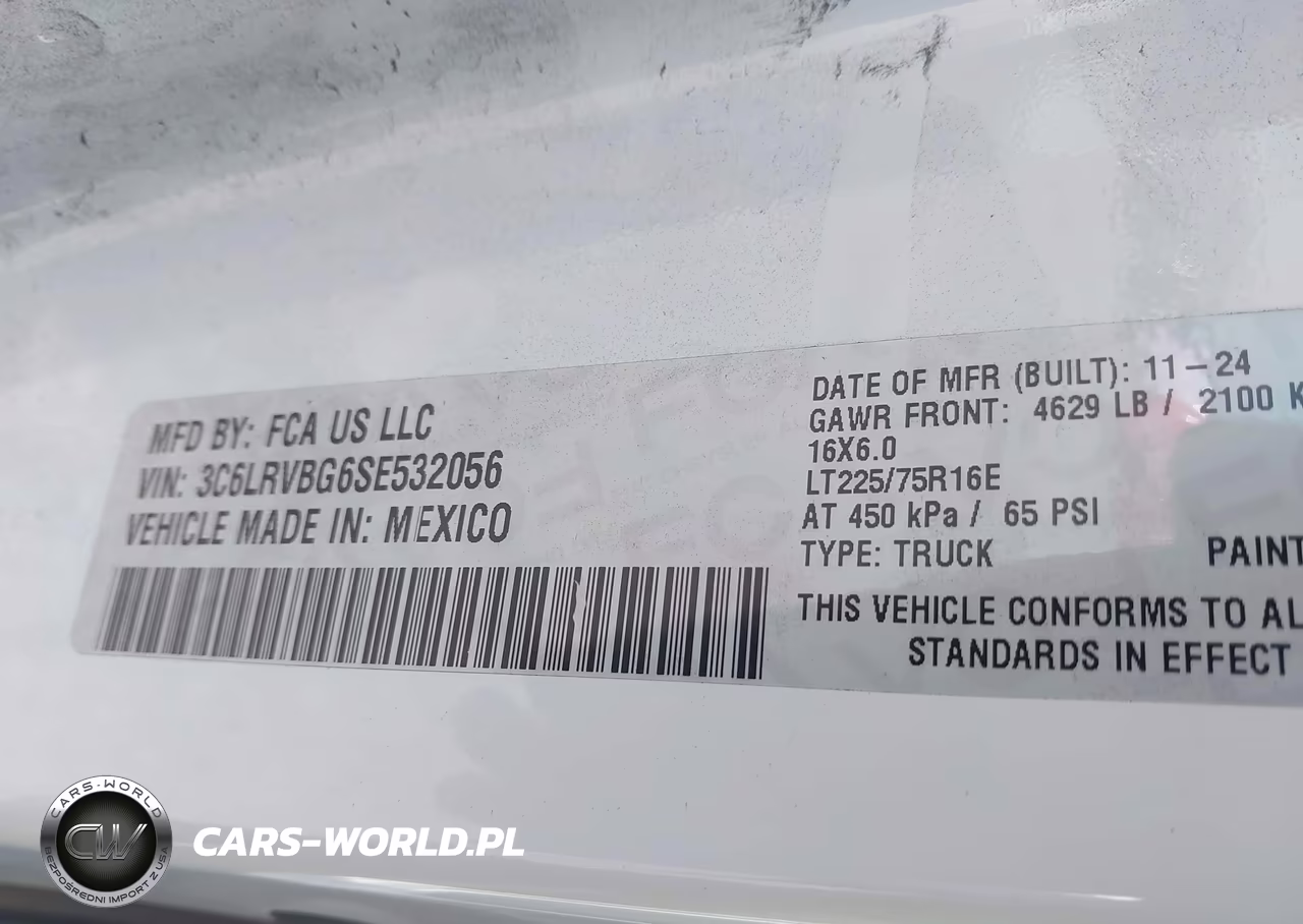 2025 Ram Promaster 1500 Tradesman High Roof 136 Wb W-Pass Seat VIN:3C6LRVBG6SE532056 - 9