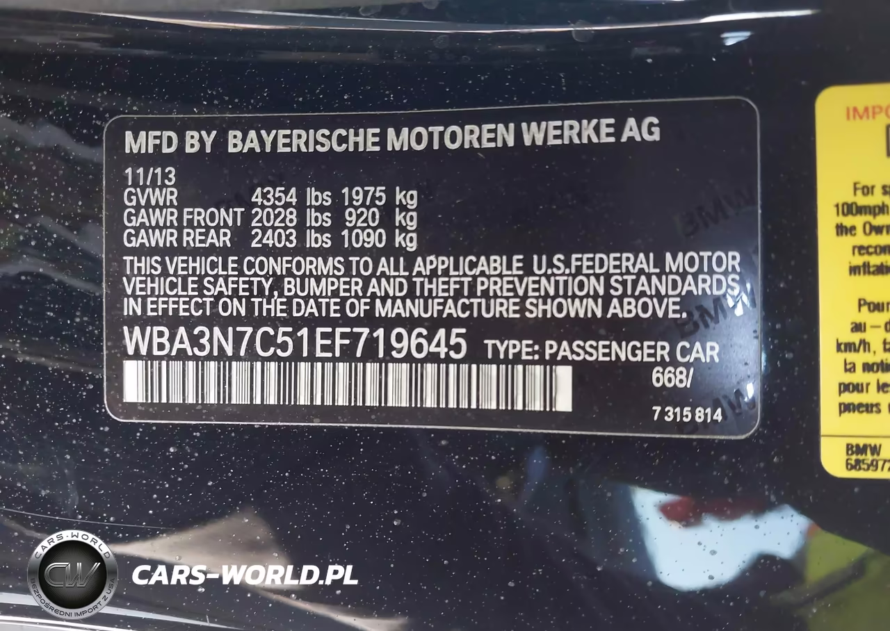 2014 BMW 428I VIN:WBA3N7C51EF719645 - 9