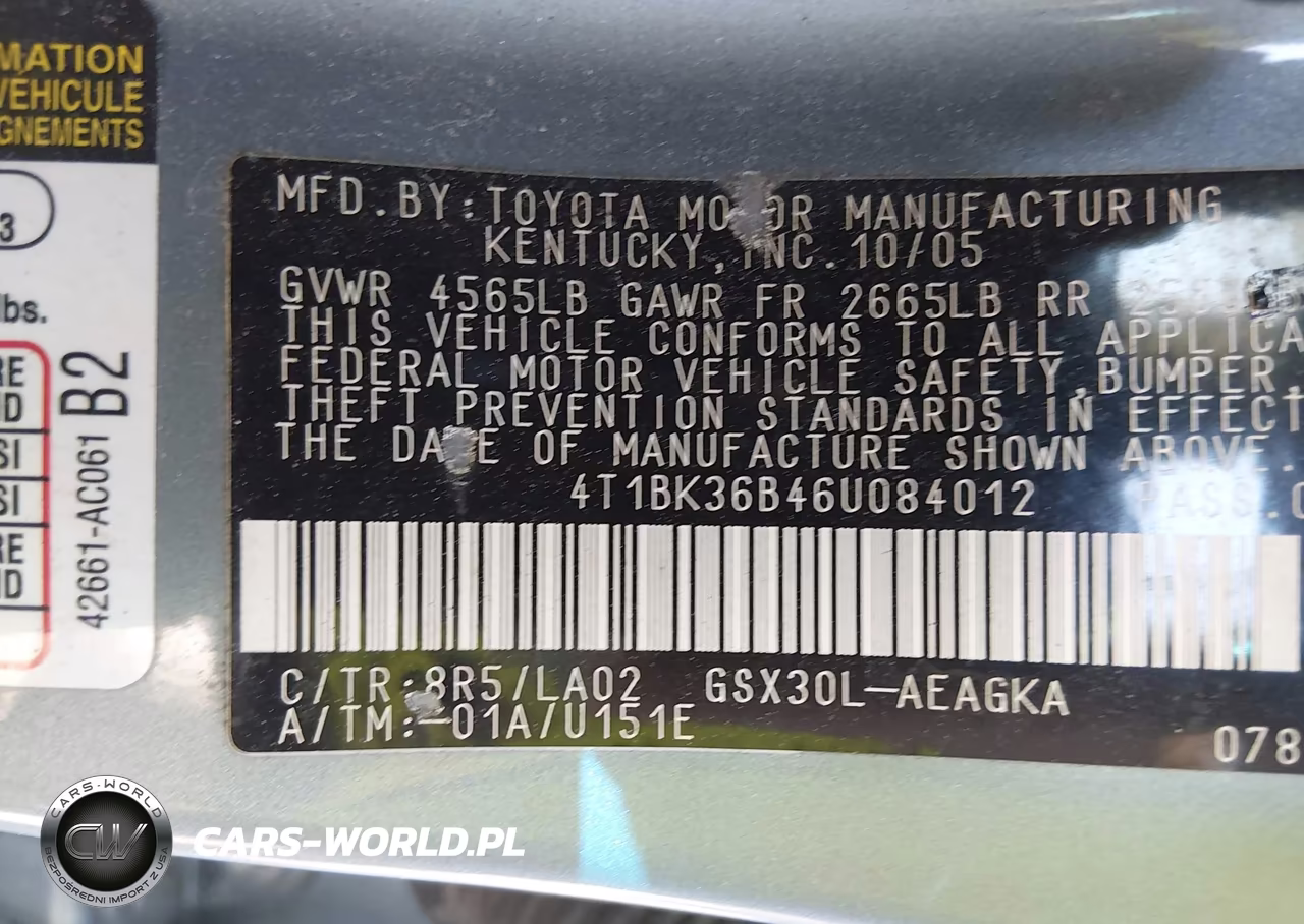 2006 Toyota Avalon Xls VIN:4T1BK36B46U084012 - 9