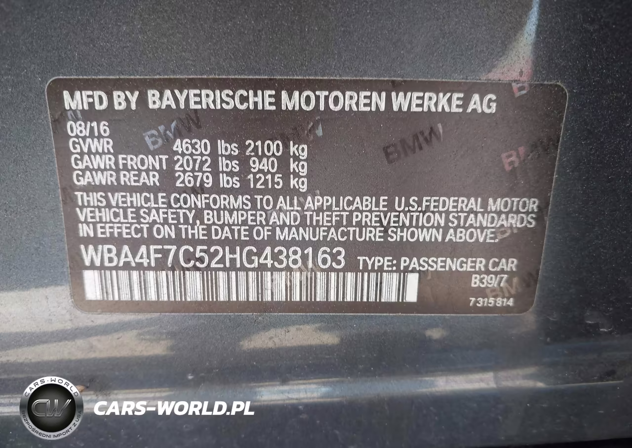 2017 BMW 430I Gran Coupe VIN:WBA4F7C52HG438163 - 9