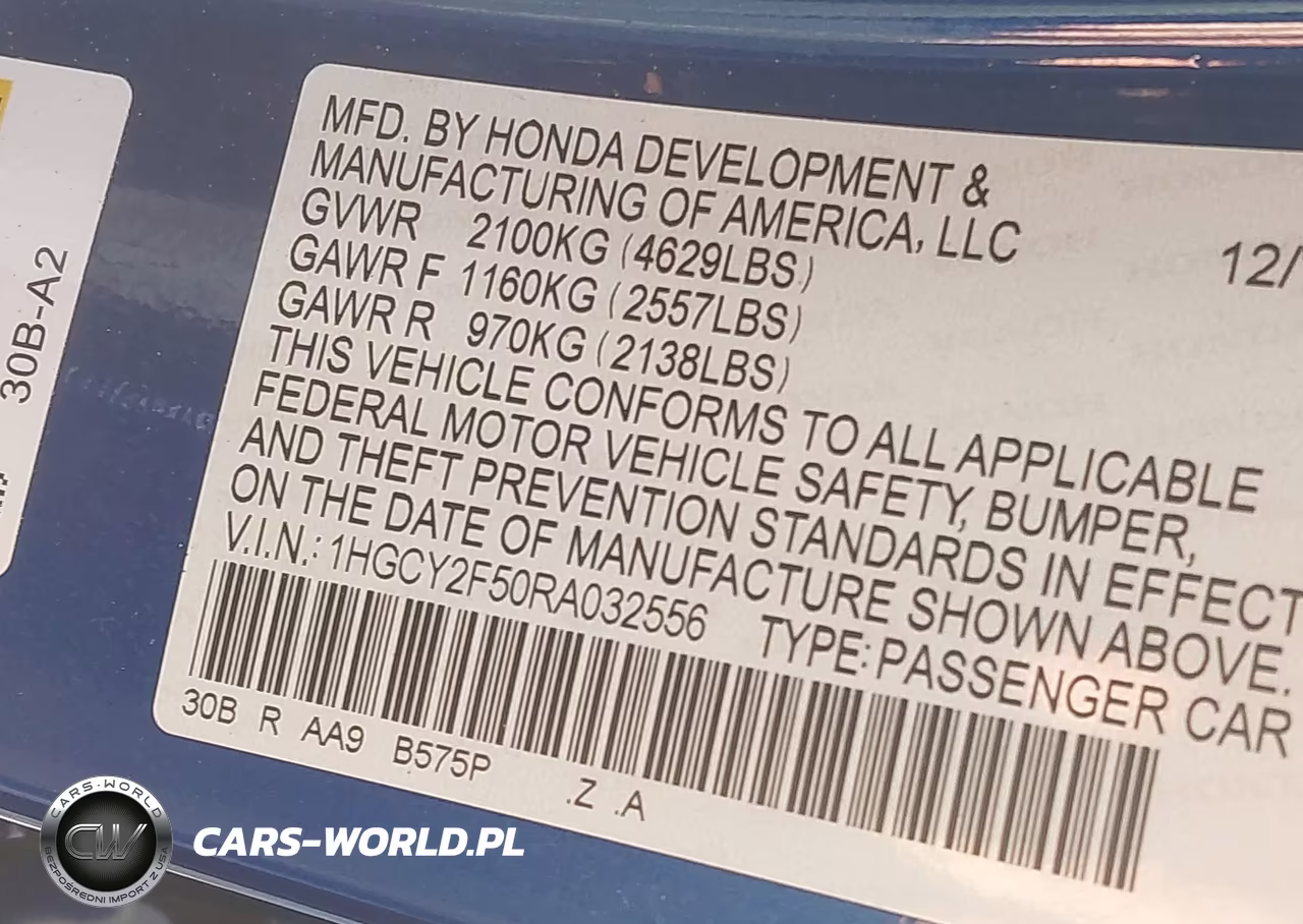 2024 Honda Accord Hybrid Sport VIN:1HGCY2F50RA032556 - 9