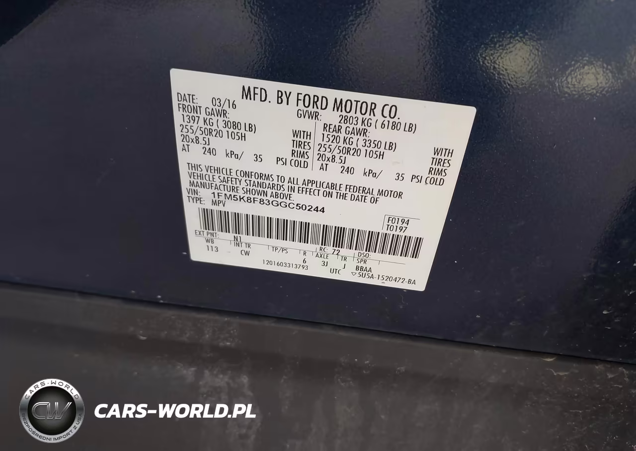 2016 Ford Explorer Limited VIN:1FM5K8F83GGC50244 - 9
