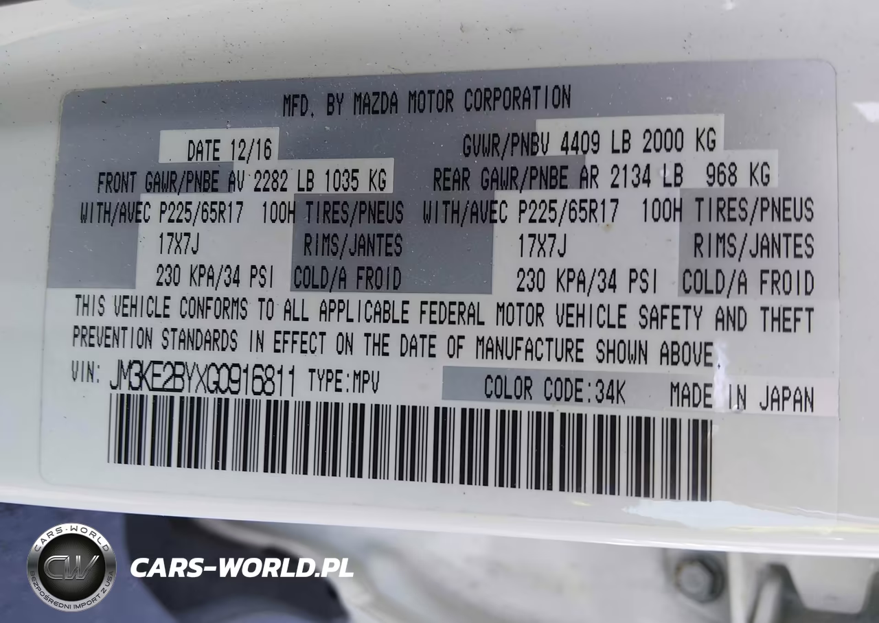 2016 Mazda Cx-5 Sport VIN:JM3KE2BYXG0916811 - 9
