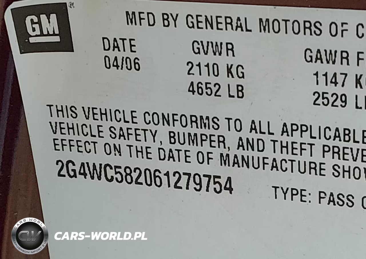 2006 Buick Lacrosse Cx VIN:2G4WC582061279754 - 9