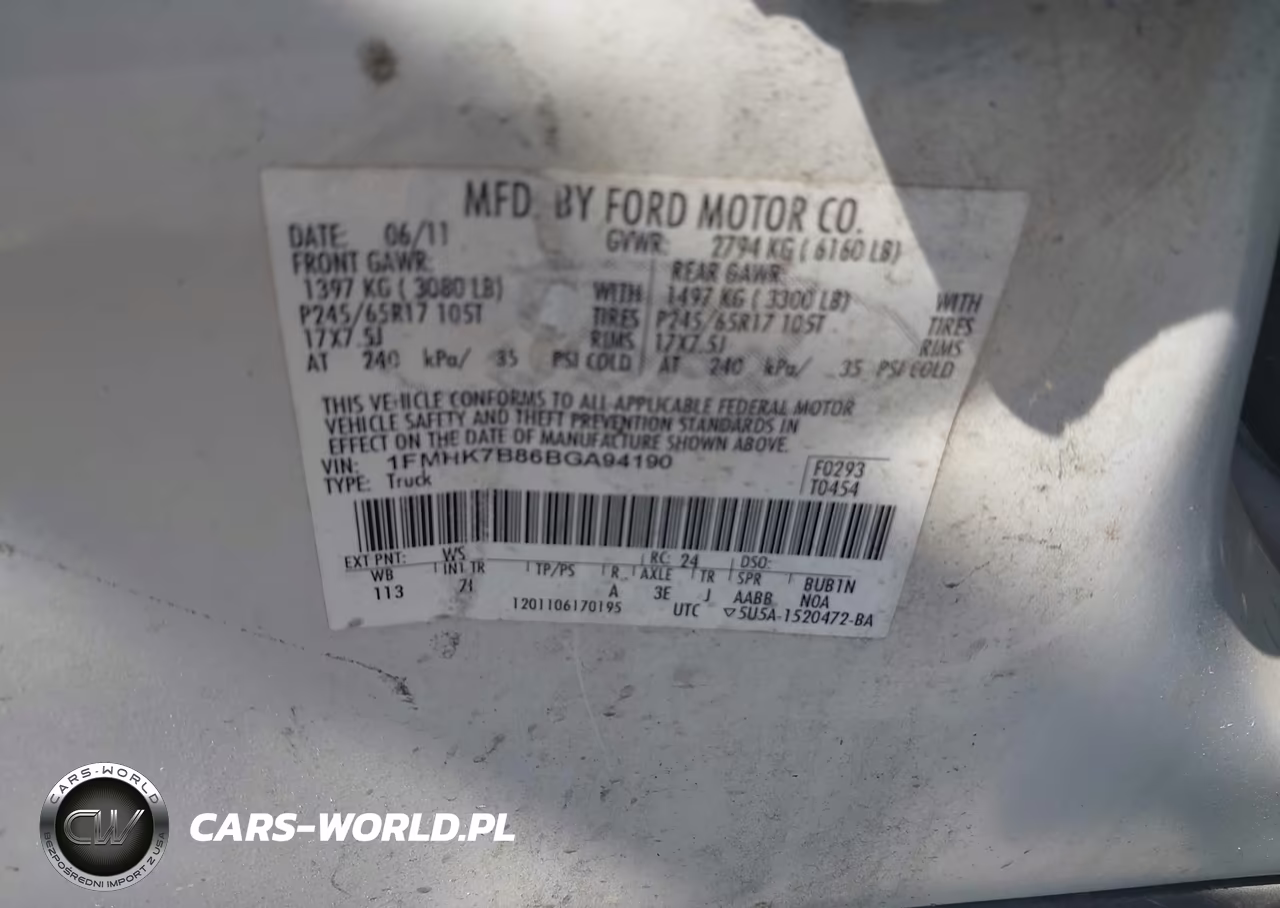 2011 Ford Explorer VIN:1FMHK7B86BGA94190 - 9