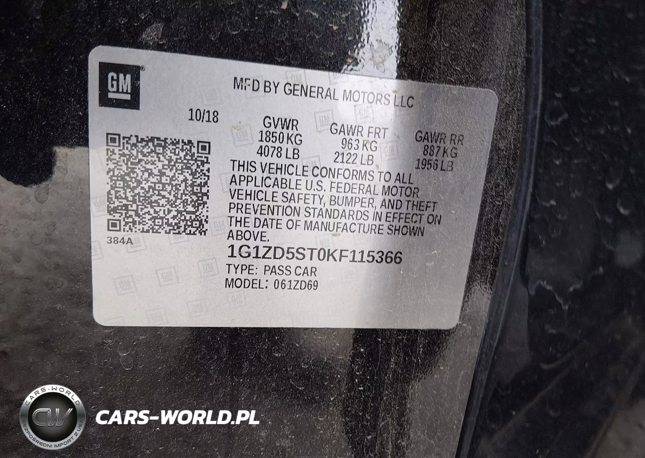 2019 Chevrolet Malibu Lt VIN:1G1ZD5ST0KF115366 - 9