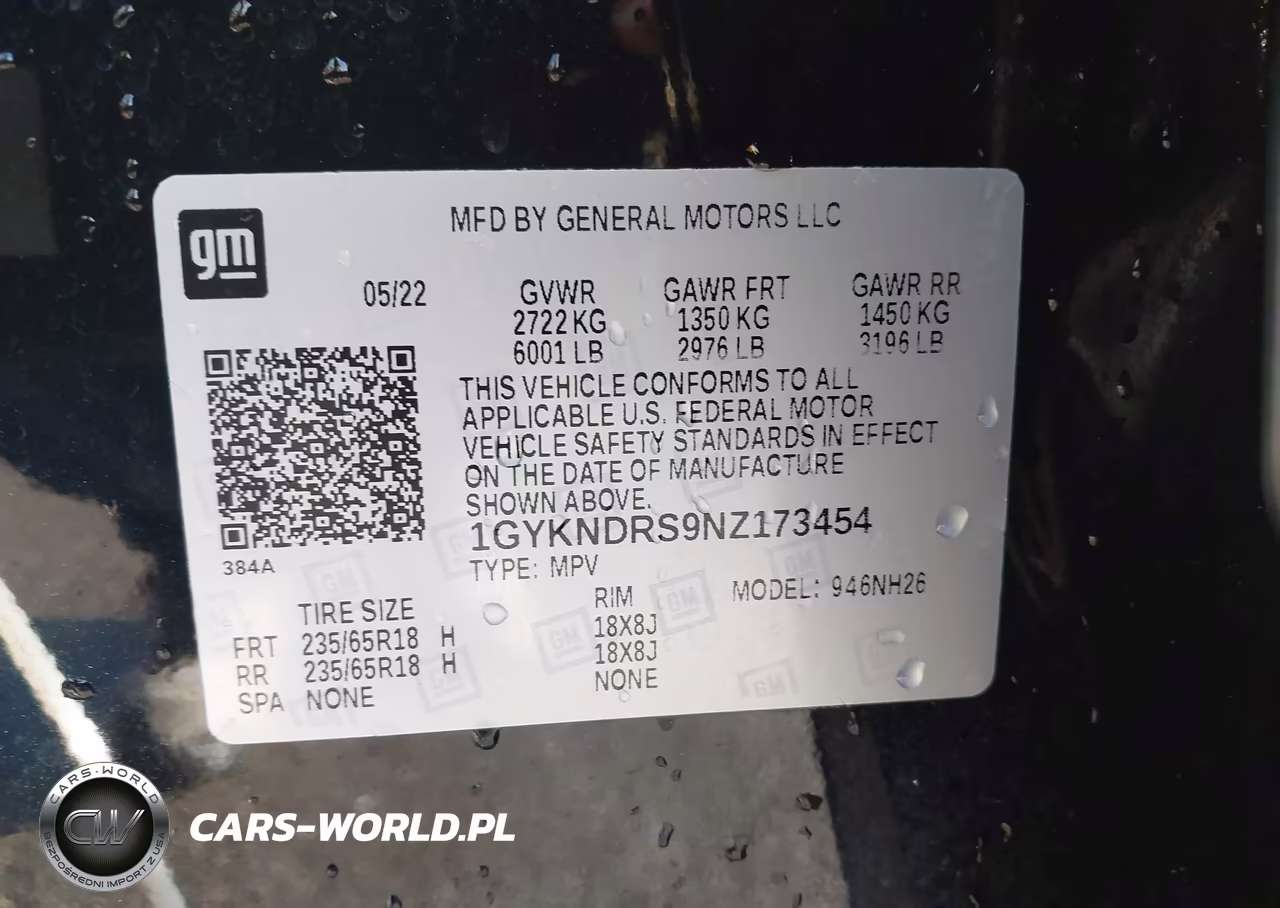 2022 Cadillac Xt5 Awd Premium Luxury VIN:1GYKNDRS9NZ173454 - 9