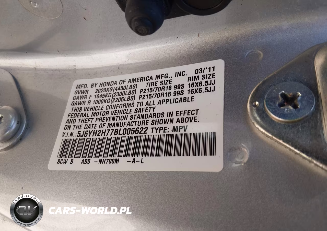 2011 Honda Element Ex VIN:5J6YH2H77BL005622 - 9
