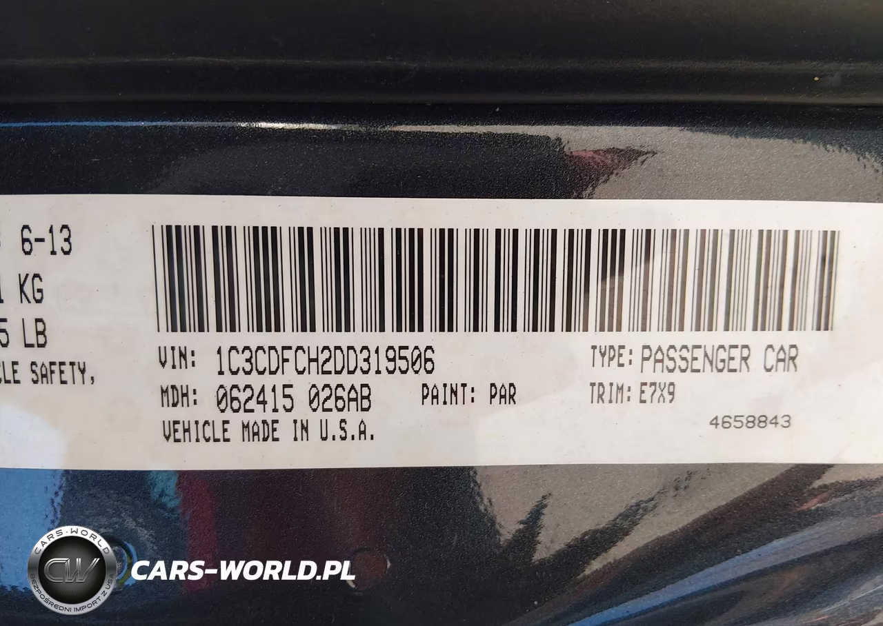 2013 Dodge Dart Limited VIN:1C3CDFCH2DD319506 - 9