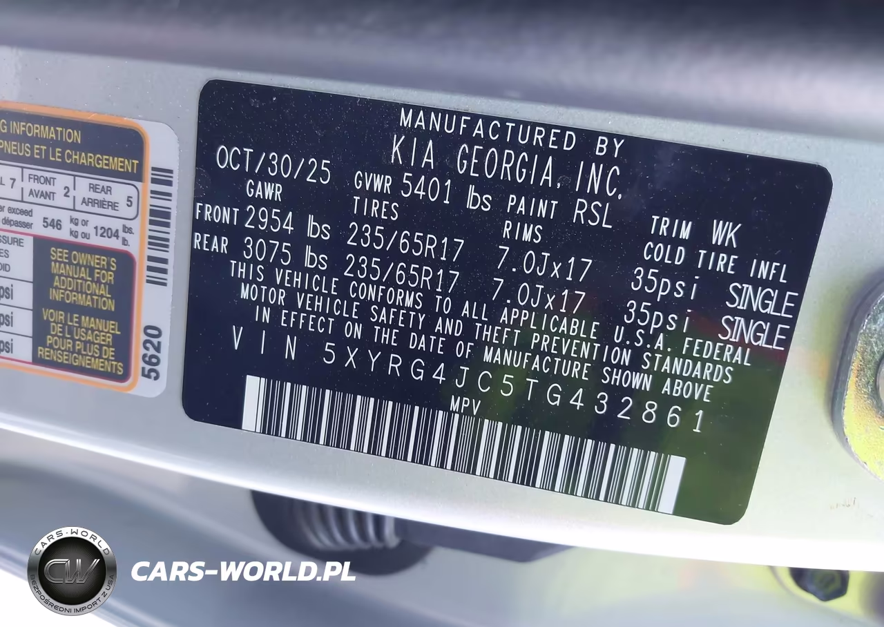 2026 Kia Sorento Lx VIN:5XYRG4JC5TG432861 - 9