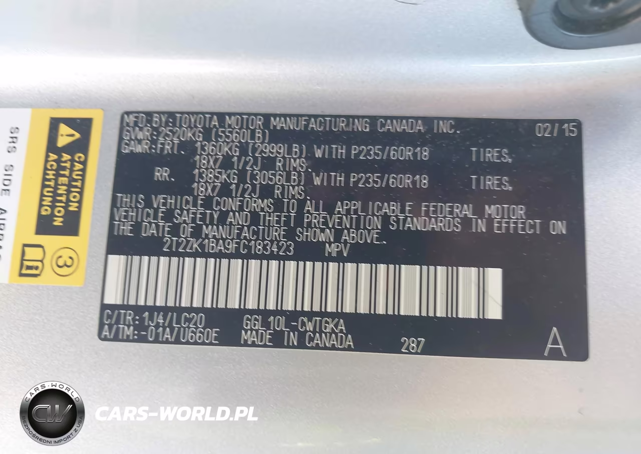 2015 Lexus Rx 350 VIN:2T2ZK1BA9FC183423 - 9