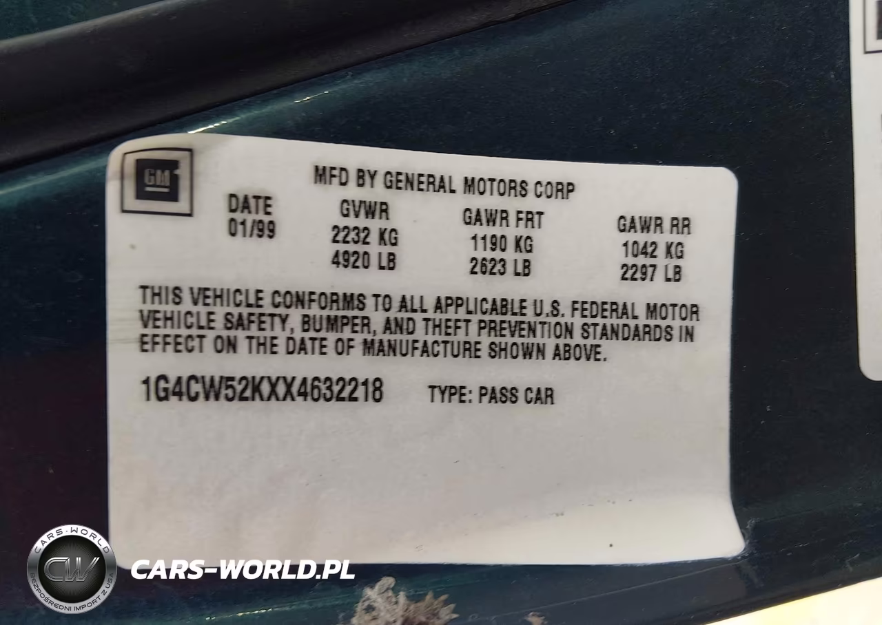 1999 Buick Park Avenue VIN:1G4CW52KXX4632218 - 9