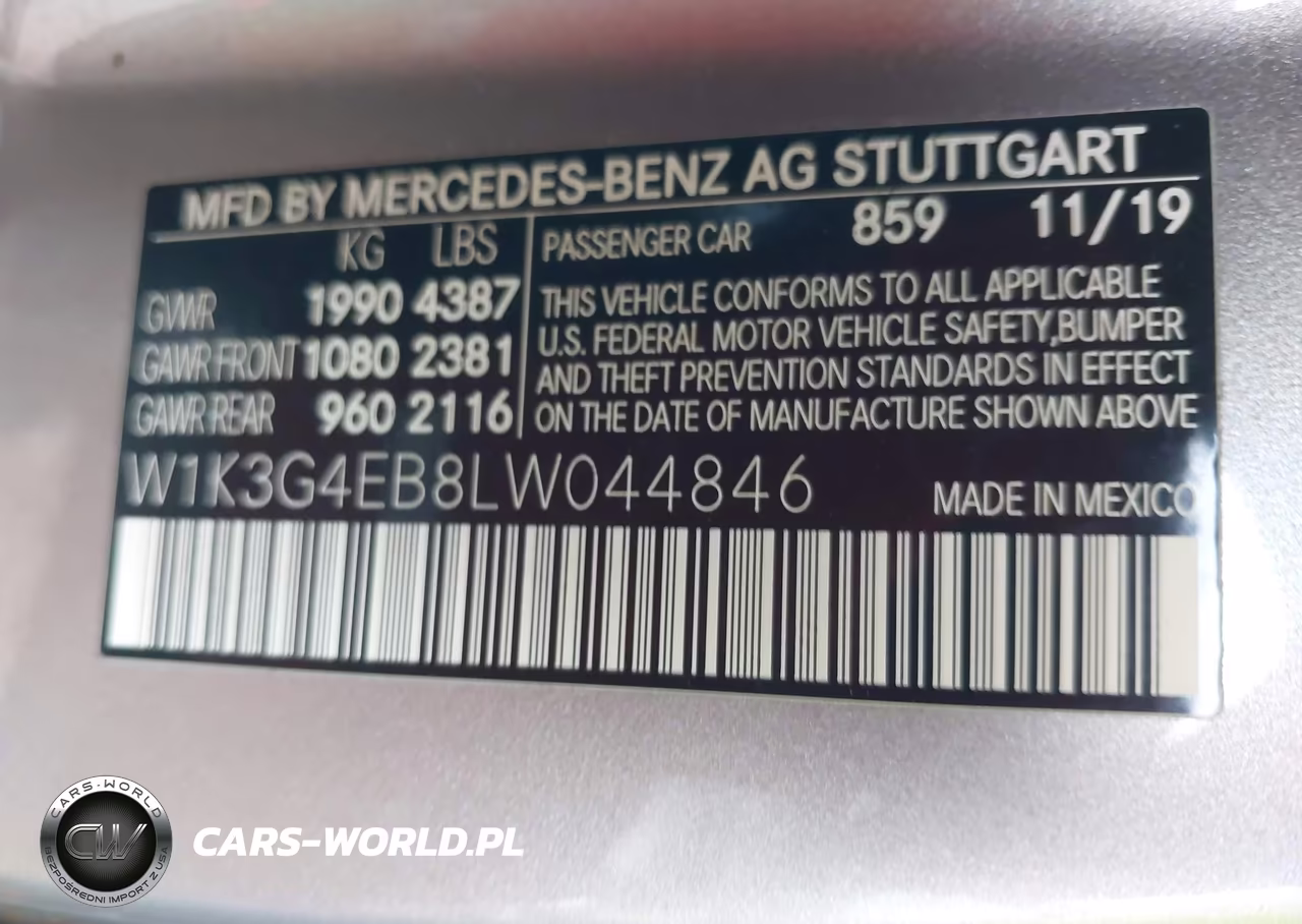 2020 Mercedes-Benz A 220 VIN:W1K3G4EB8LW044846 - 9