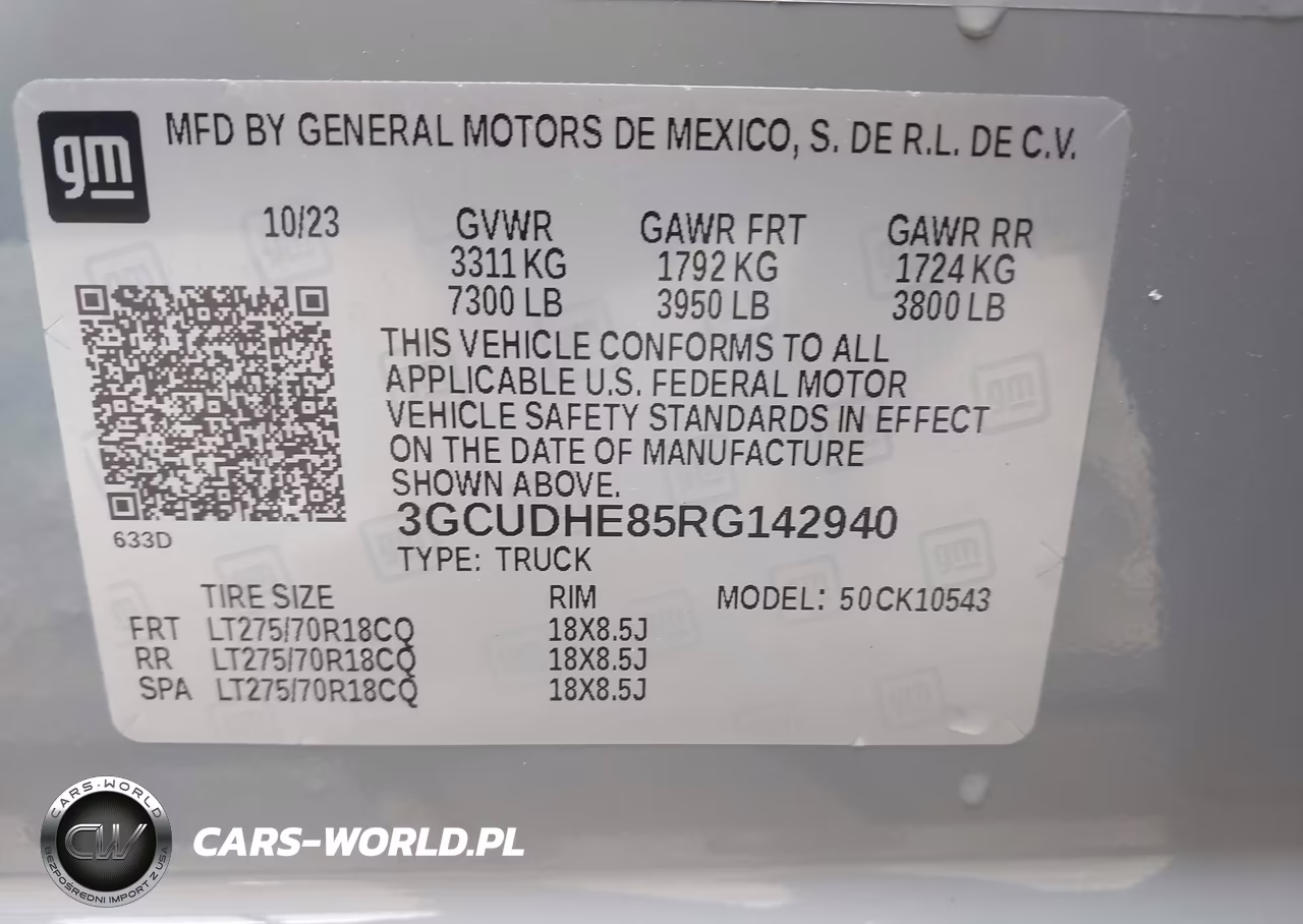 2024 Chevrolet Silverado 1500 4Wd Short Bed Zr2 VIN:3GCUDHE85RG142940 - 9