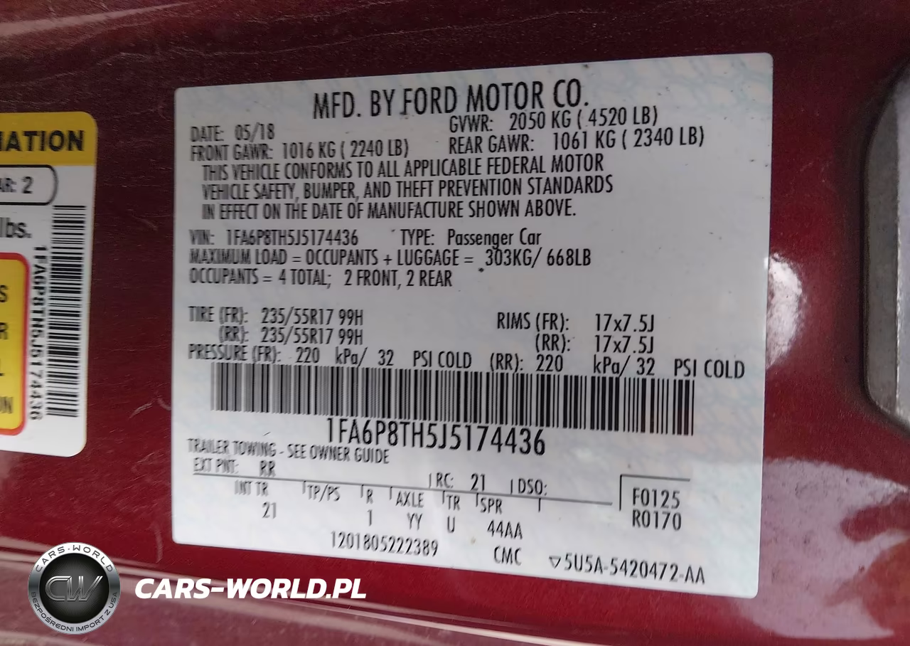 2018 Ford Mustang Ecoboost VIN:1FA6P8TH5J5174436 - 9