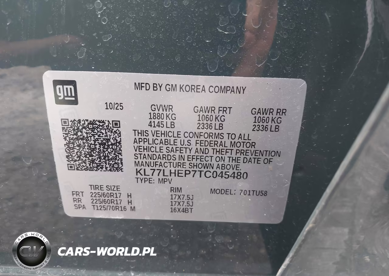 2026 Chevrolet Trax Lt VIN:KL77LHEP7TC045480 - 9