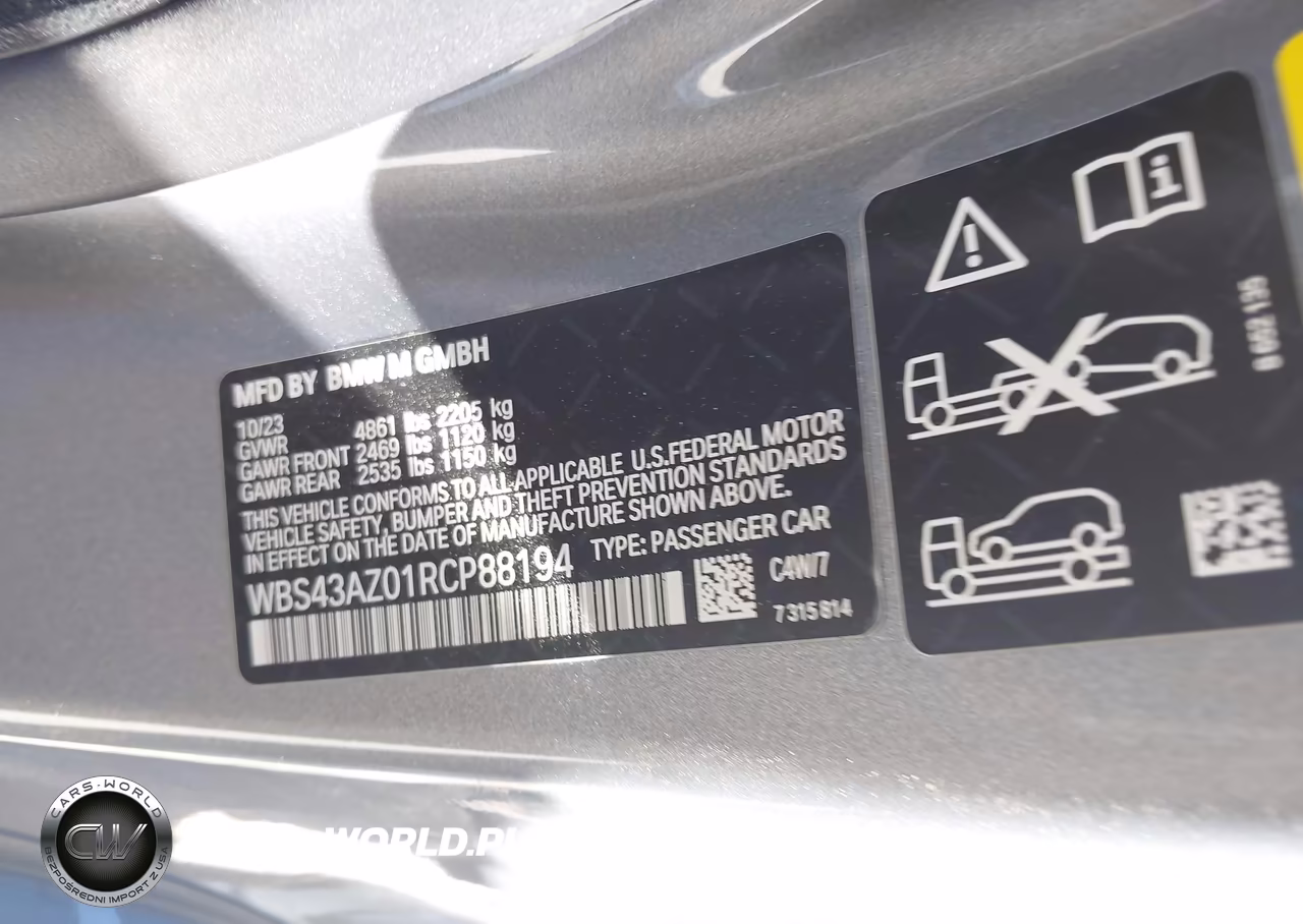 2024 BMW M4 Competition xDrive VIN:WBS43AZ01RCP88194 - 9