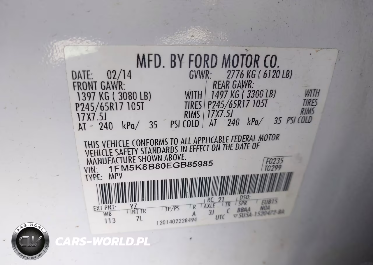 2014 Ford Explorer VIN:1FM5K8B80EGB85985 - 9