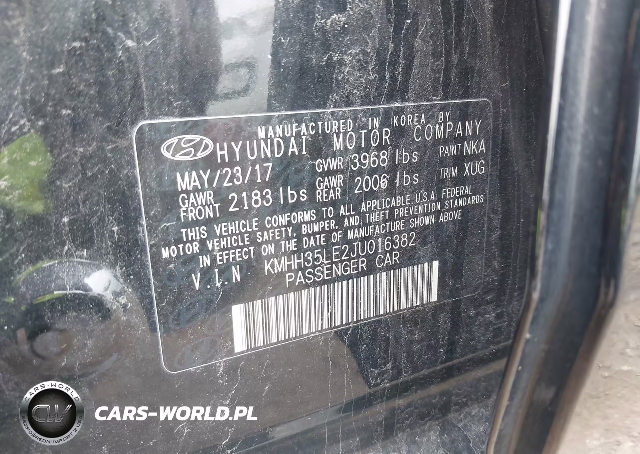 2018 Hyundai Elantra Gt VIN:KMHH35LE2JU016382 - 9