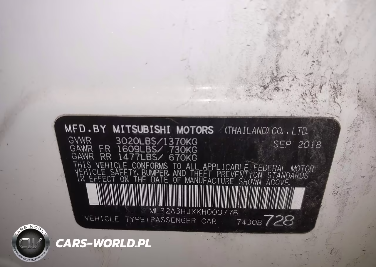 2019 Mitsubishi Mirage Es VIN:ML32A3HJXKH000776 - 9