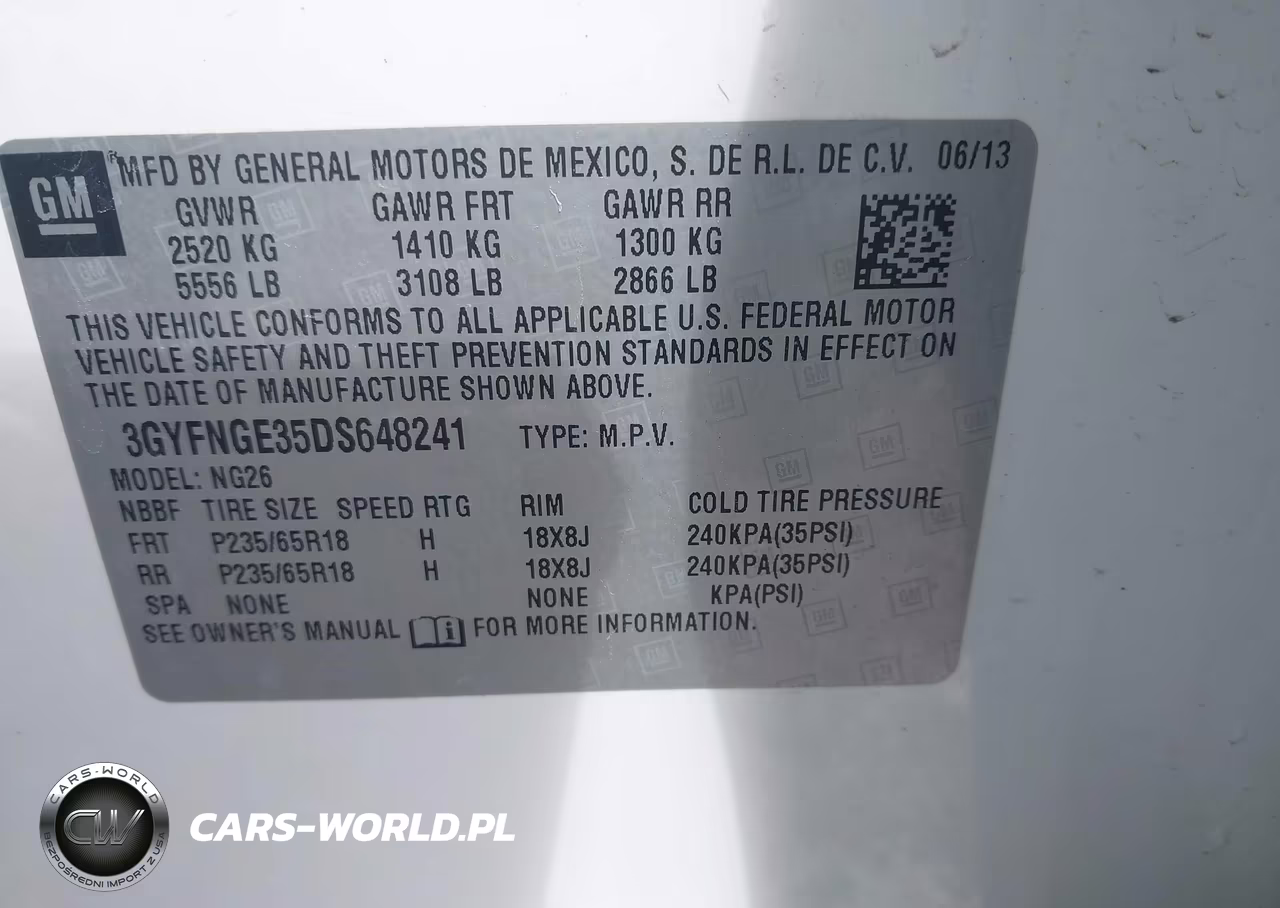 2013 Cadillac Srx Luxury Collection VIN:3GYFNGE35DS648241 - 9