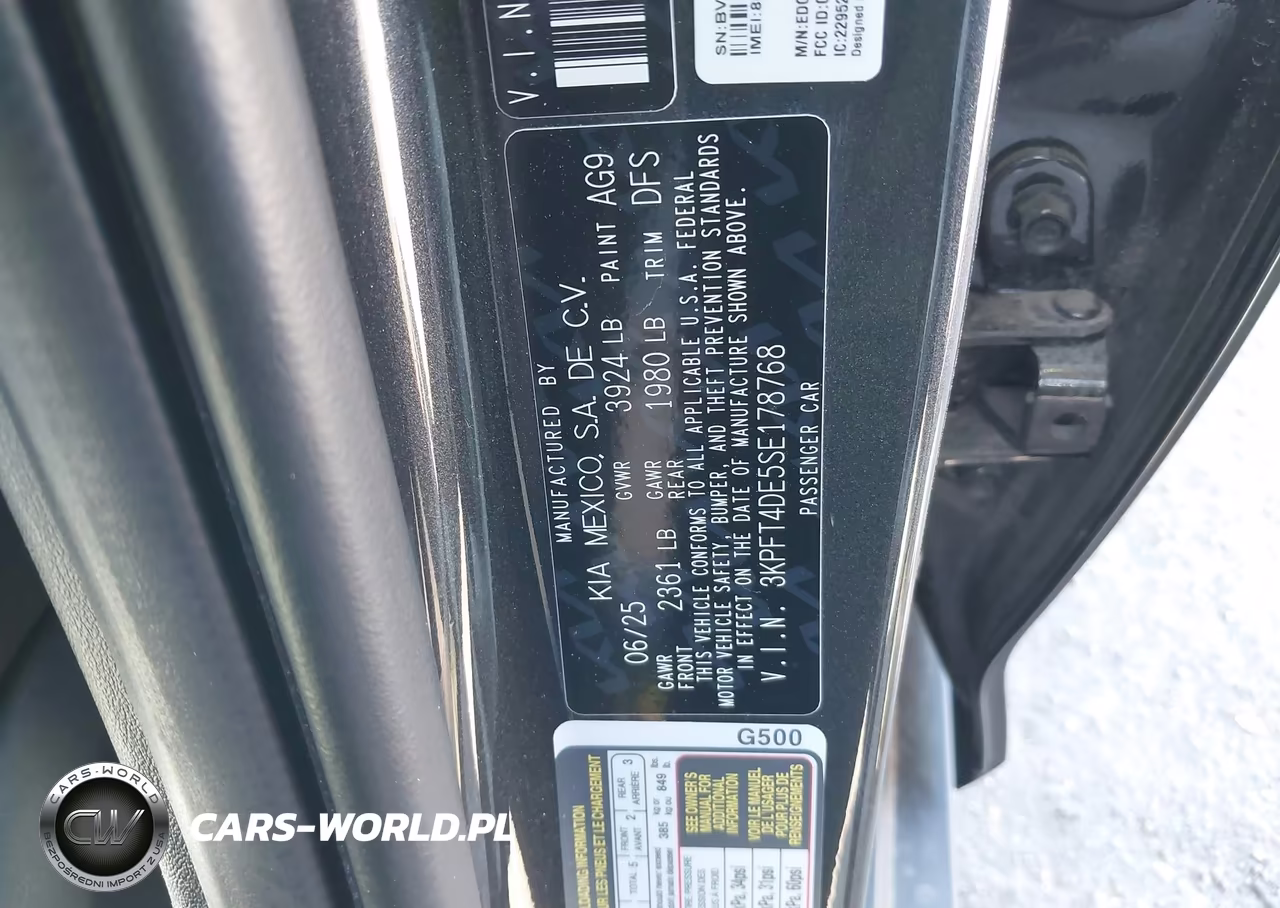 2025 Kia K4 Lxs VIN:3KPFT4DE5SE178768 - 9