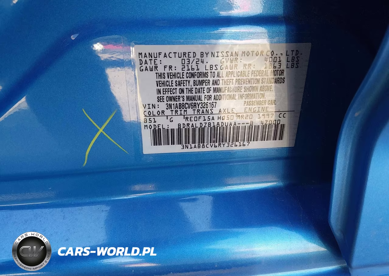 2024 Nissan Sentra Sv Xtronic Cvt VIN:3N1AB8CV6RY326167 - 9
