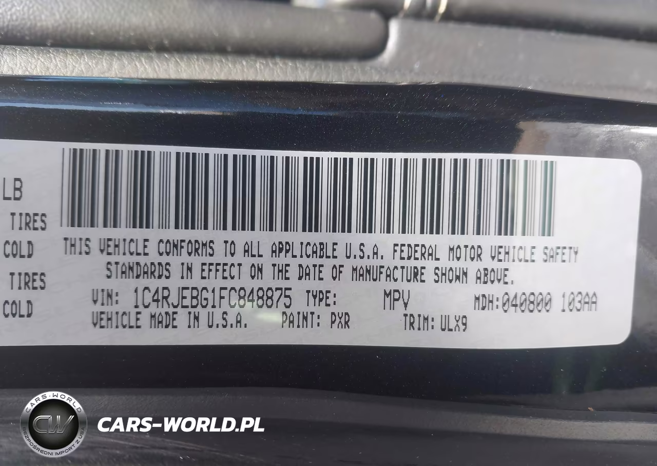 2015 Jeep Grand Cherokee Limited VIN:1C4RJEBG1FC848875 - 9