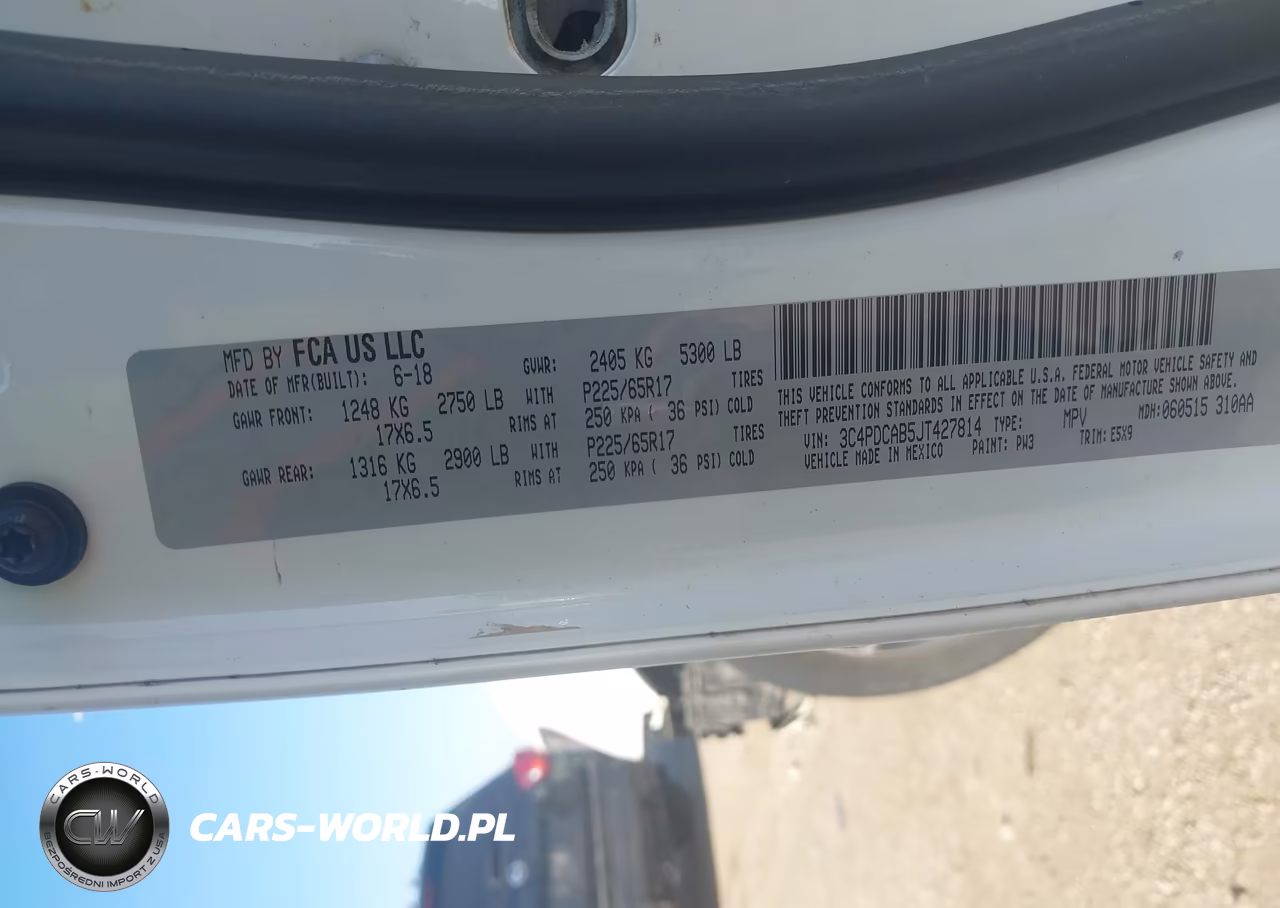 2018 Dodge Journey Se VIN:3C4PDCAB5JT427814 - 9