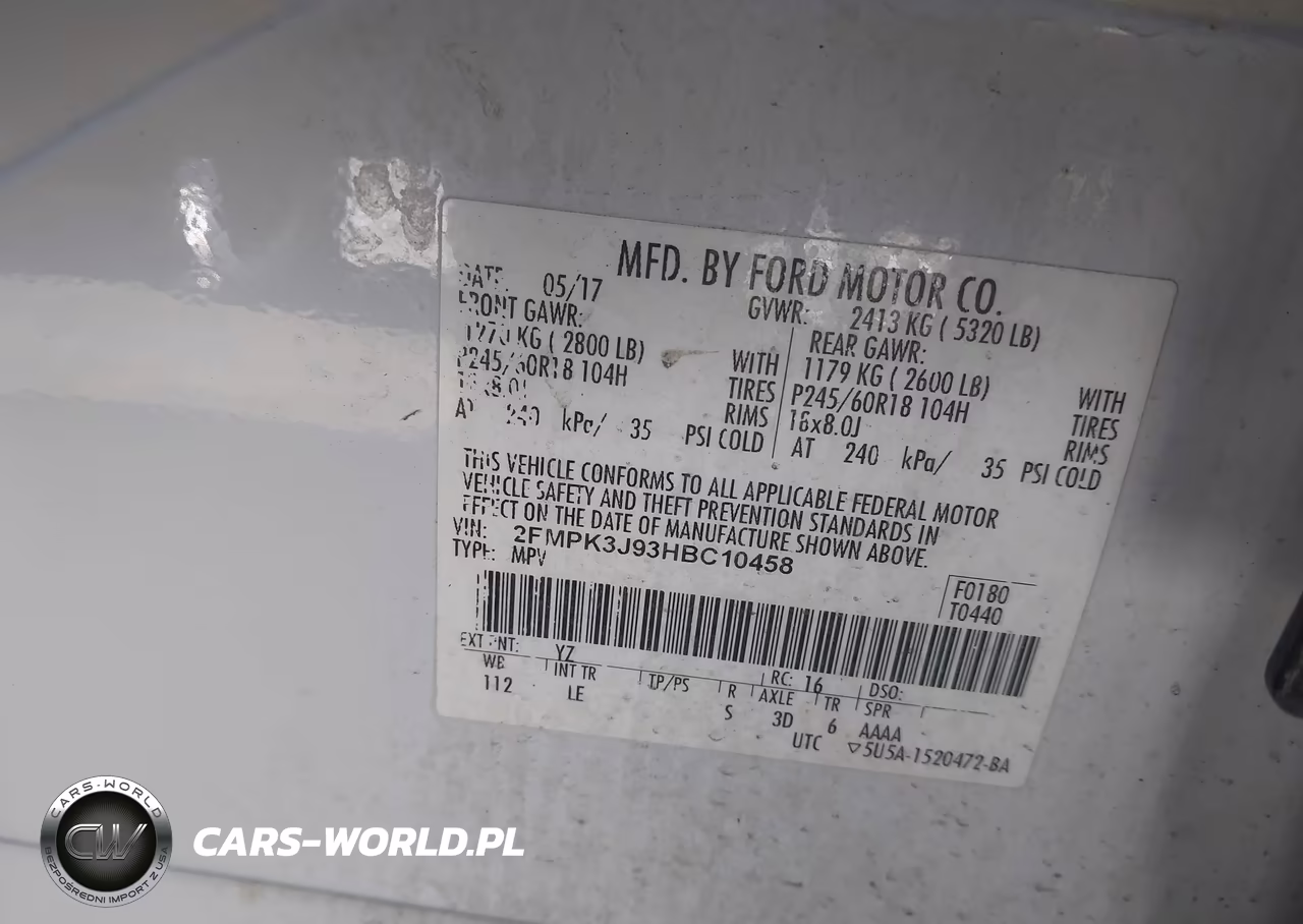 2017 Ford Edge Sel VIN:2FMPK3J93HBC10458 - 9