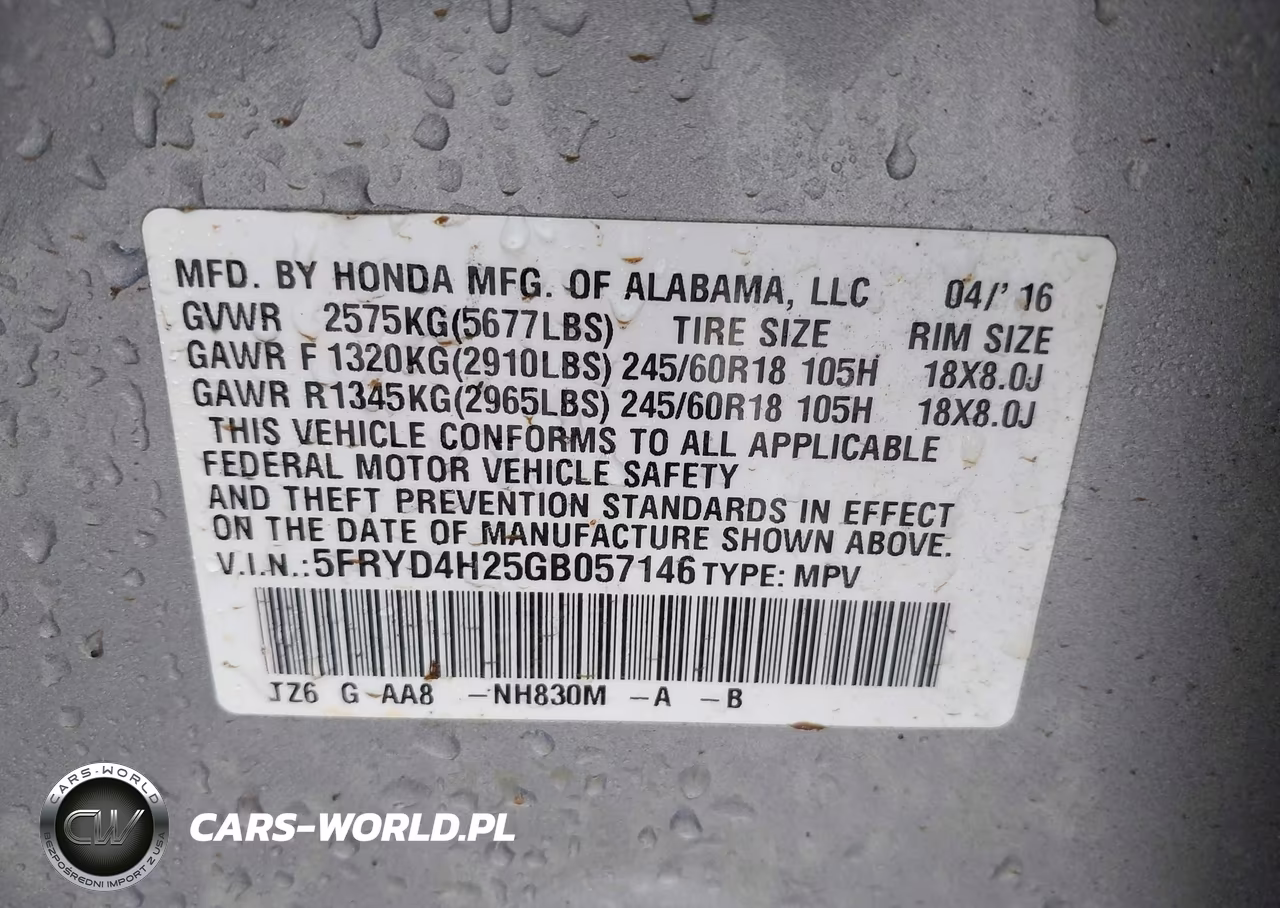 2016 Acura Mdx Acurawatch Plus Package VIN:5FRYD4H25GB057146 - 9