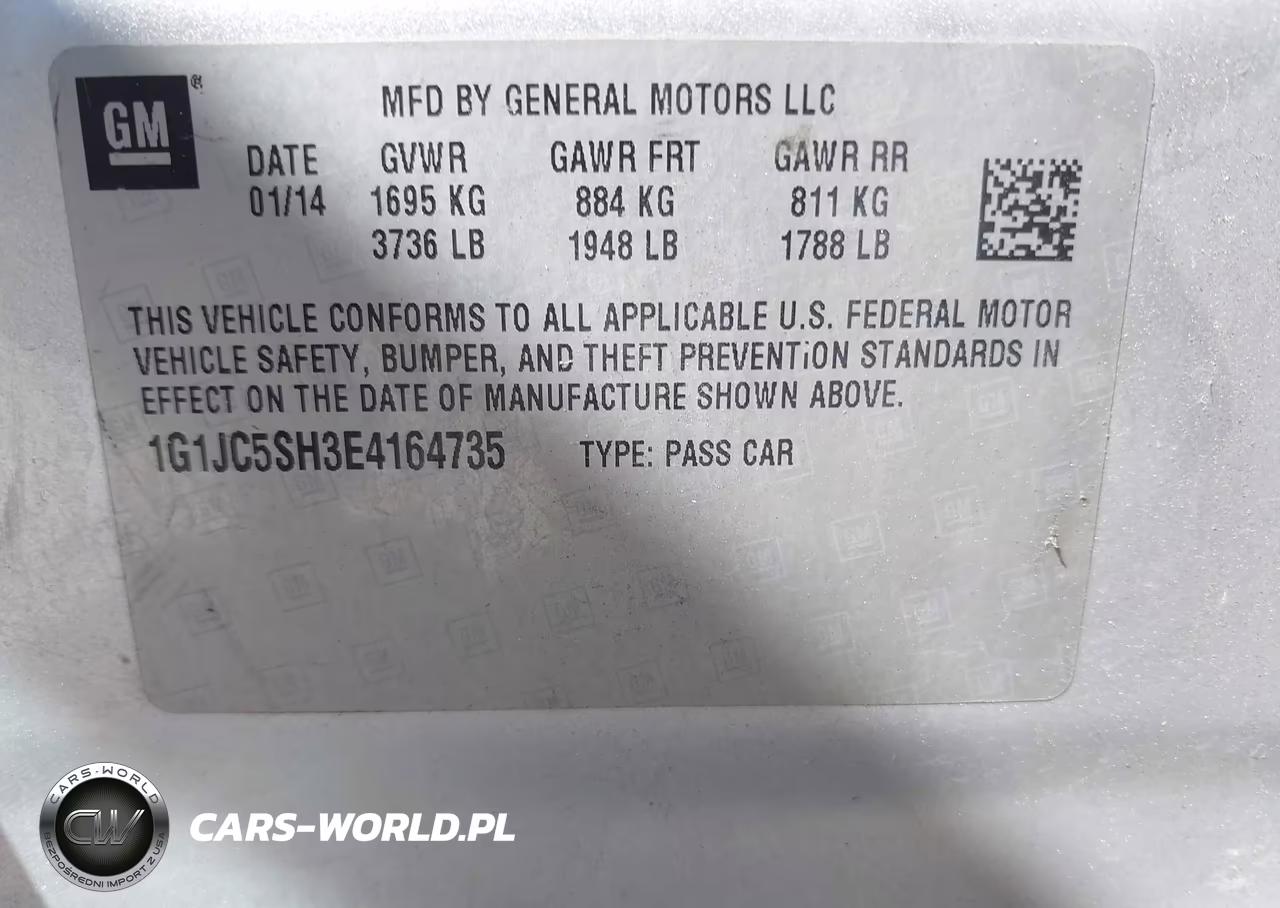 2014 Chevrolet Sonic Lt Auto VIN:1G1JC5SH3E4164735 - 9
