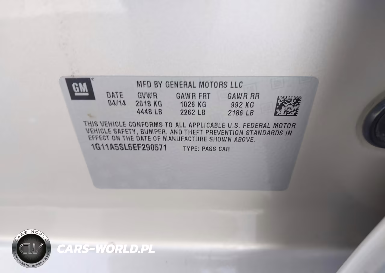 2014 Chevrolet Malibu 1Fl VIN:1G11A5SL6EF290571 - 9