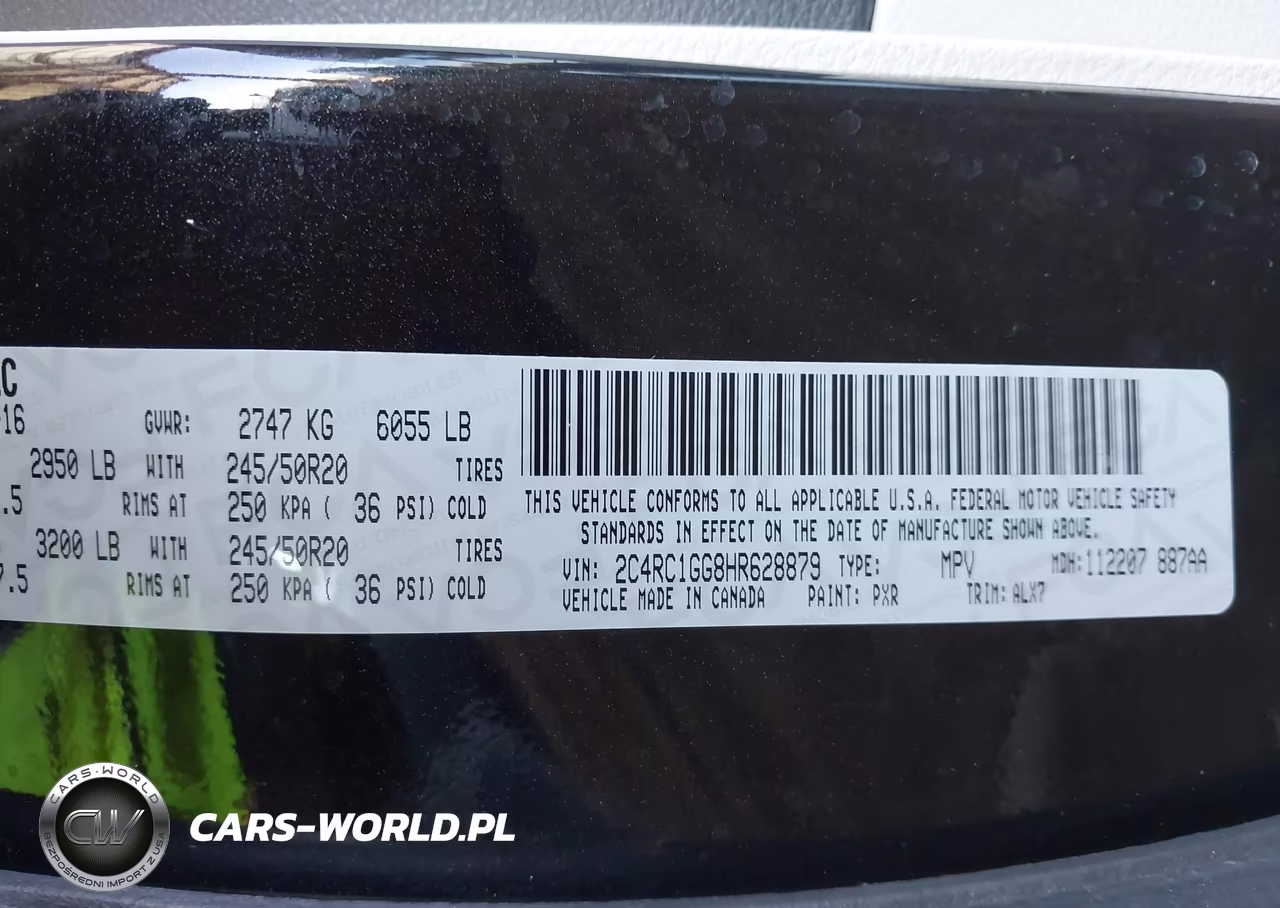 2017 Chrysler Pacifica Limited VIN:2C4RC1GG8HR628879 - 9
