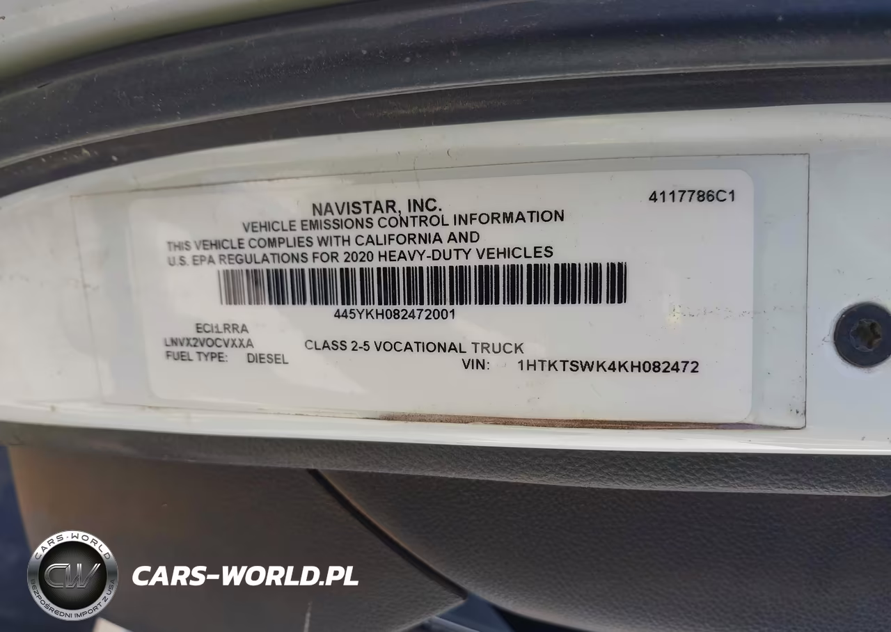2019 International Cv VIN:1HTKTSWK4KH082472 - 8