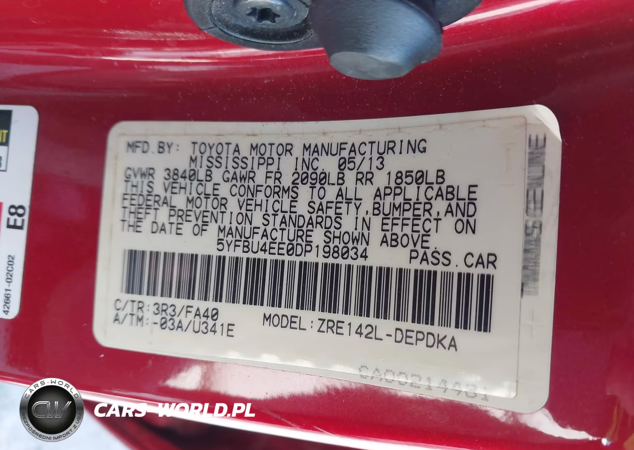 2013 Toyota Corolla L VIN:5YFBU4EE0DP198034 - 9