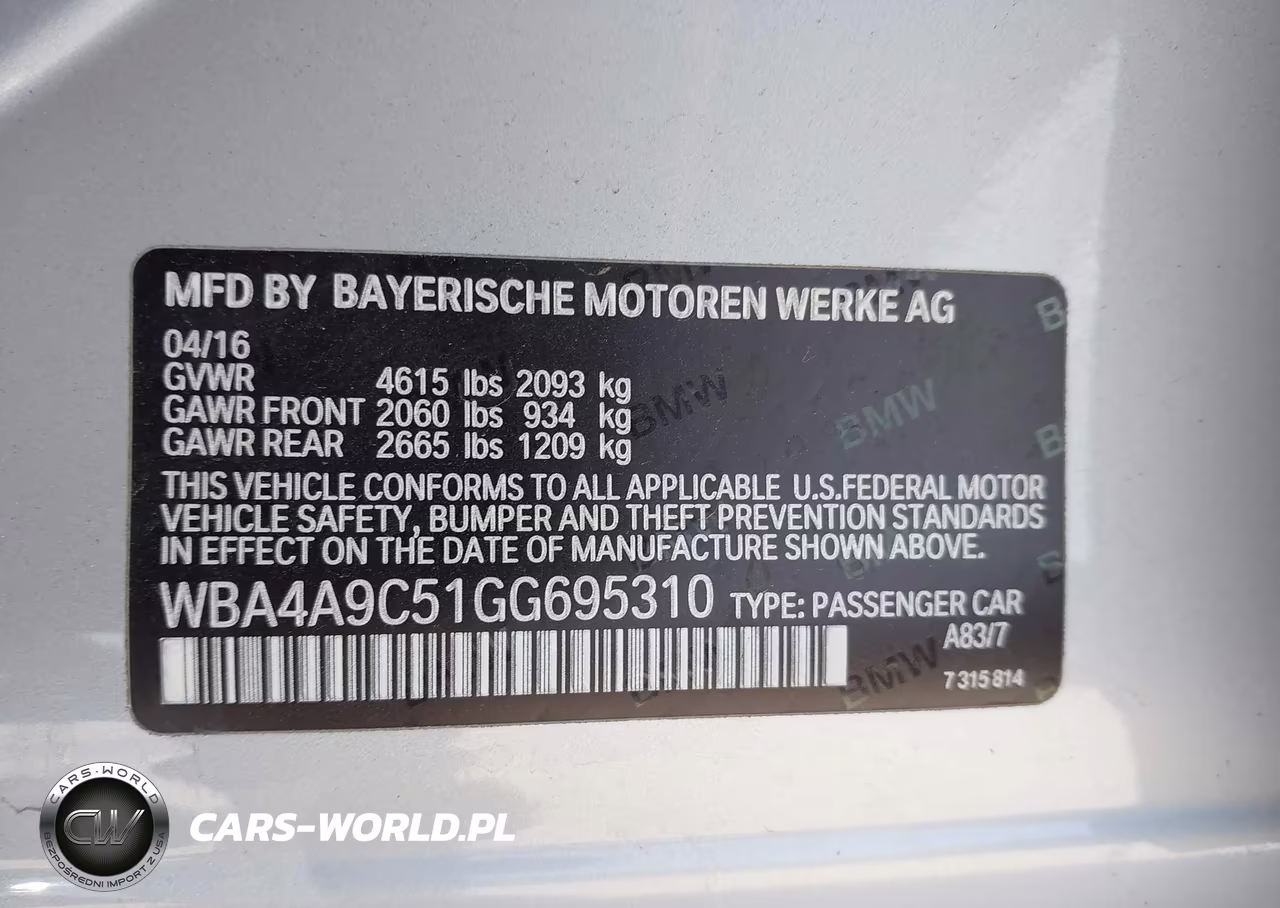 2016 BMW 428I Gran Coupe VIN:WBA4A9C51GG695310 - 9