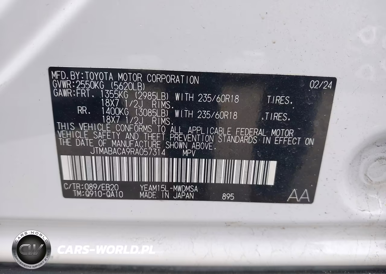 2024 Toyota Bz4X Xle VIN:JTMABACA9RA057314 - 9