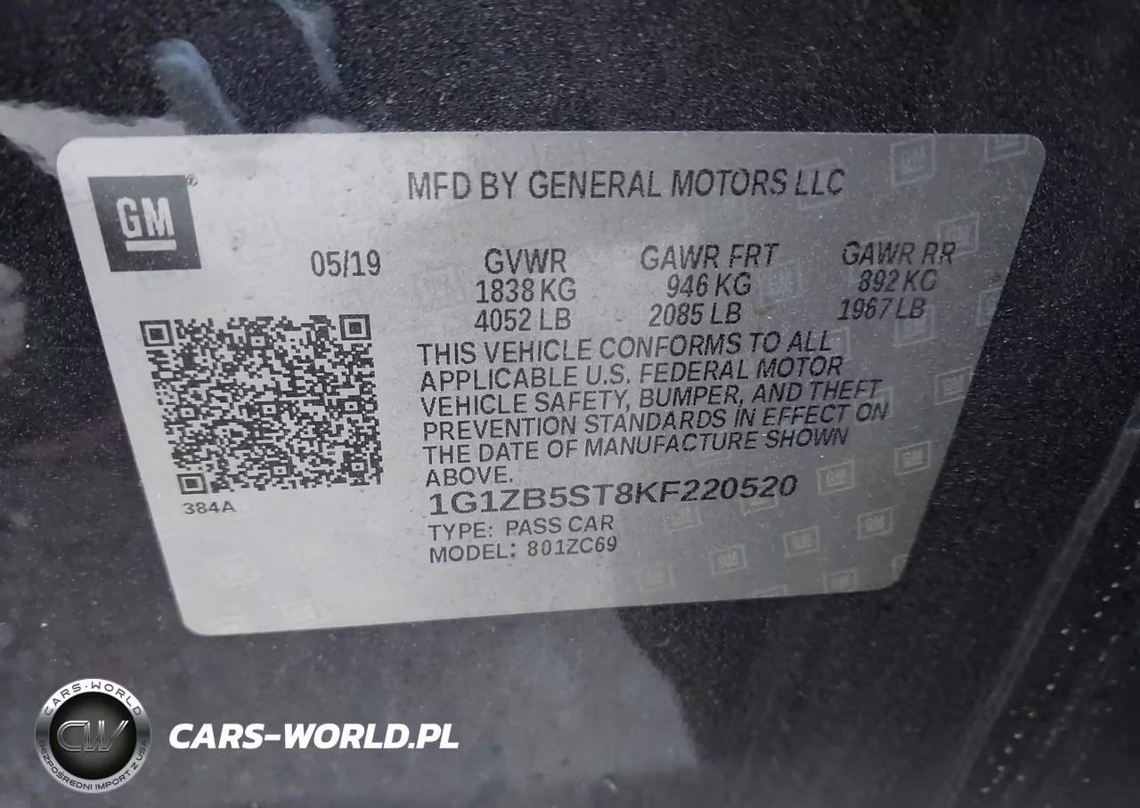 2019 Chevrolet Malibu 1Ls VIN:1G1ZB5ST8KF220520 - 9