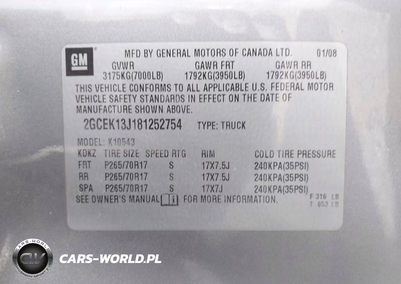 2008 Chevrolet Silverado 1500 Work Truck VIN:2GCEK13J181252754 - 9