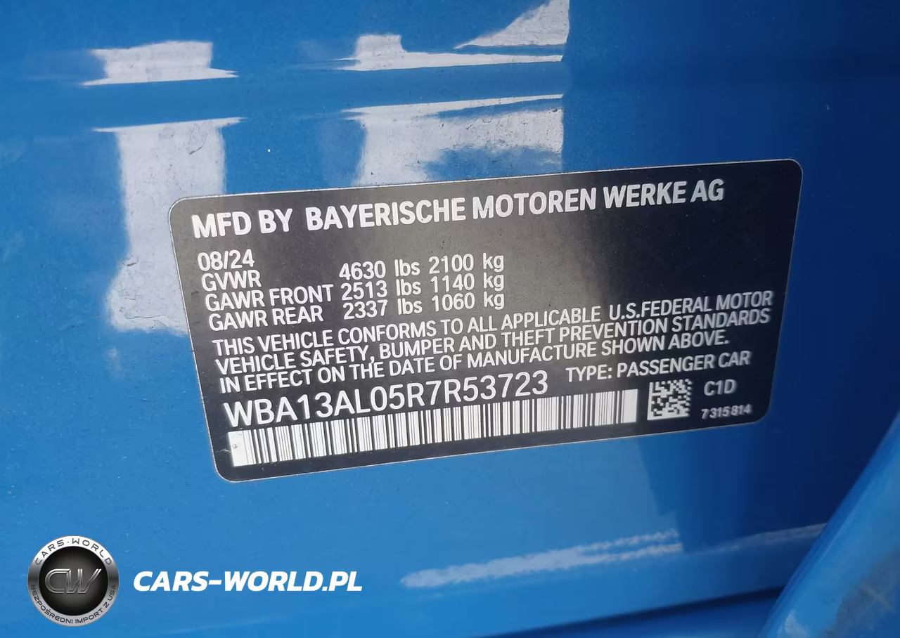 2024 BMW M235 Gran Coupe I xDrive VIN:WBA13AL05R7R53723 - 9