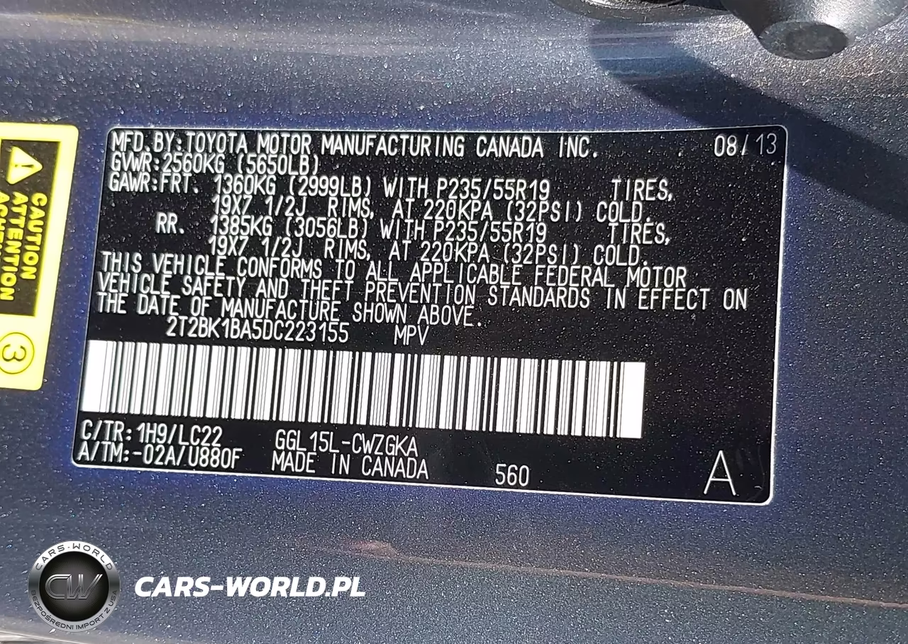 2013 Lexus Rx 350 F Sport VIN:2T2BK1BA5DC223155 - 9