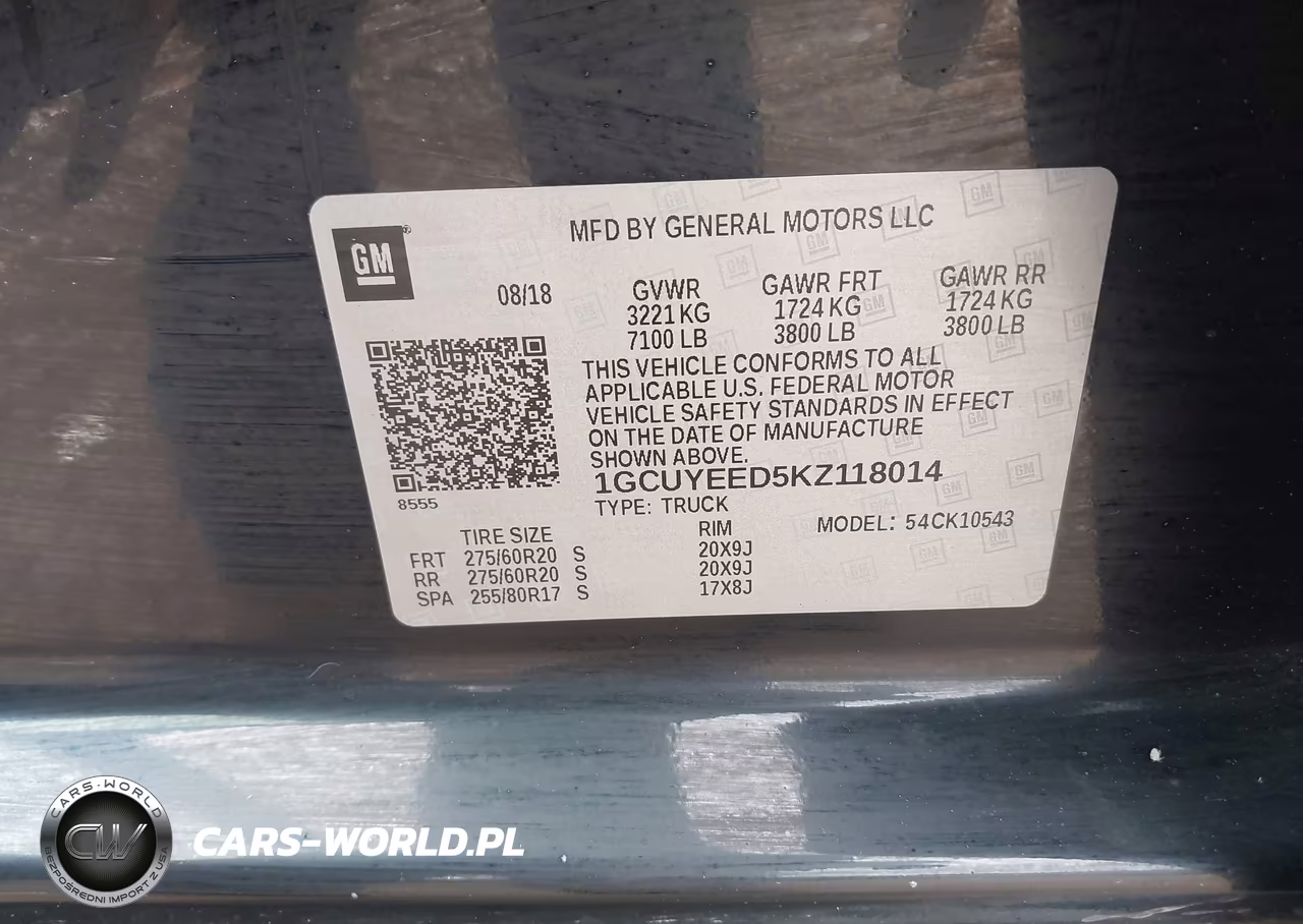 2019 Chevrolet Silverado 1500 Rst VIN:1GCUYEED5KZ118014 - 9