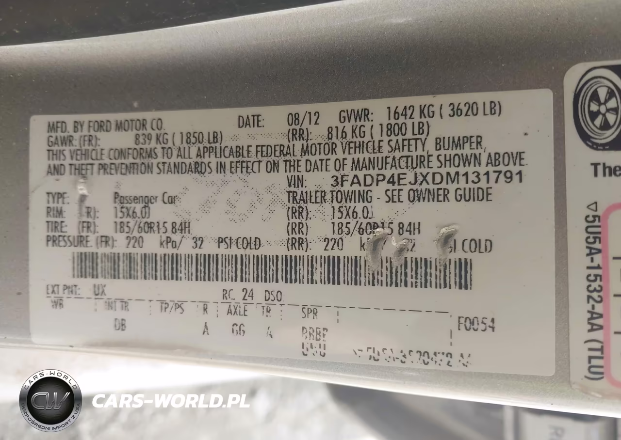 2013 Ford Fiesta Se VIN:3FADP4EJXDM131791 - 9