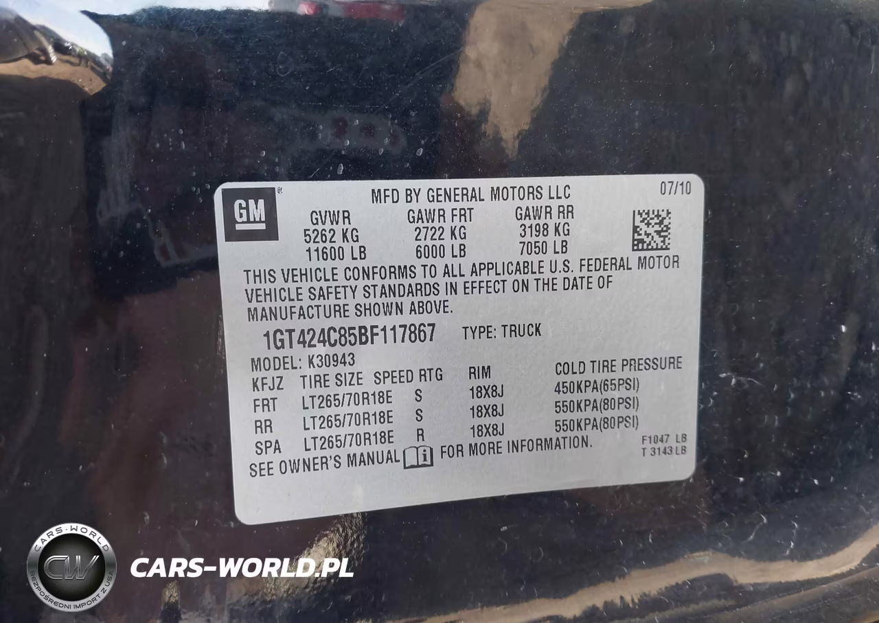 2011 GMC Sierra 3500Hd Slt VIN:1GT424C85BF117867 - 8