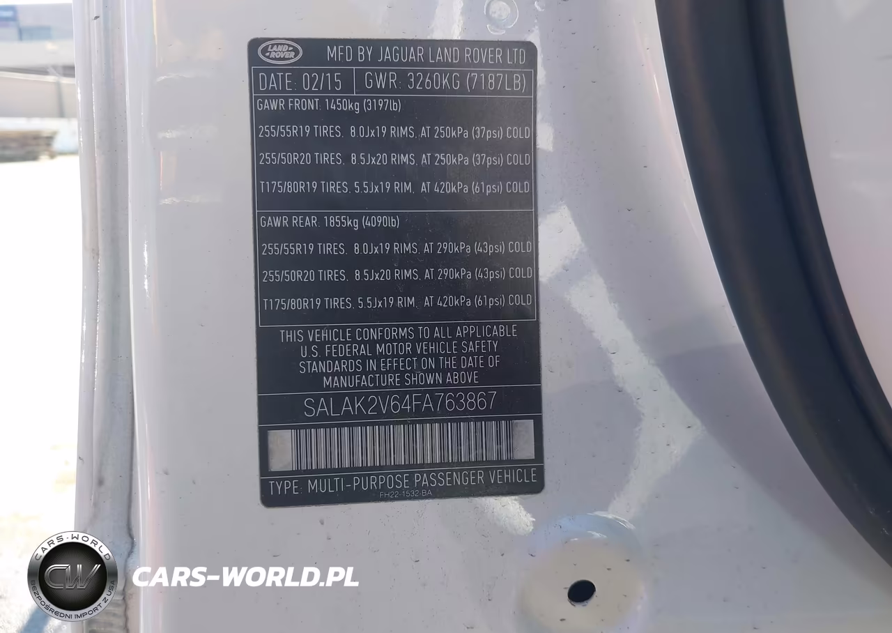 2015 Land Rover Lr4 VIN:SALAK2V64FA763867 - 9