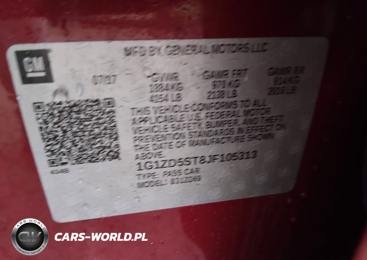2018 Chevrolet Malibu Lt VIN:1G1ZD5ST8JF105313 - 9