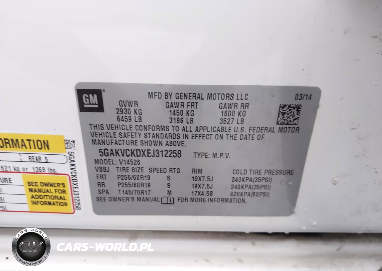 2014 Buick Enclave Premium VIN:5GAKVCKDXEJ312258 - 9