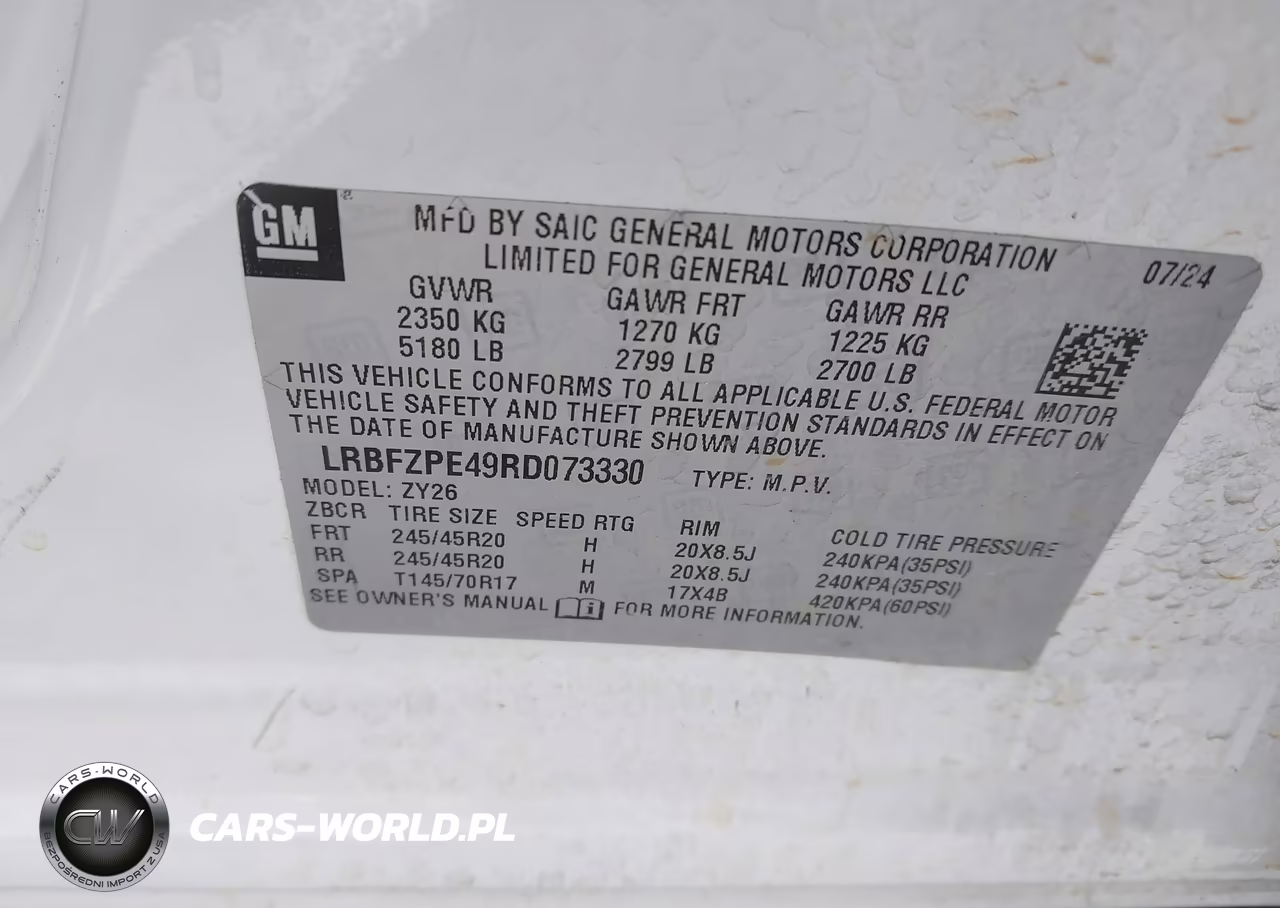 2024 Buick Envision Sport Touring Awd VIN:LRBFZPE49RD073330 - 9
