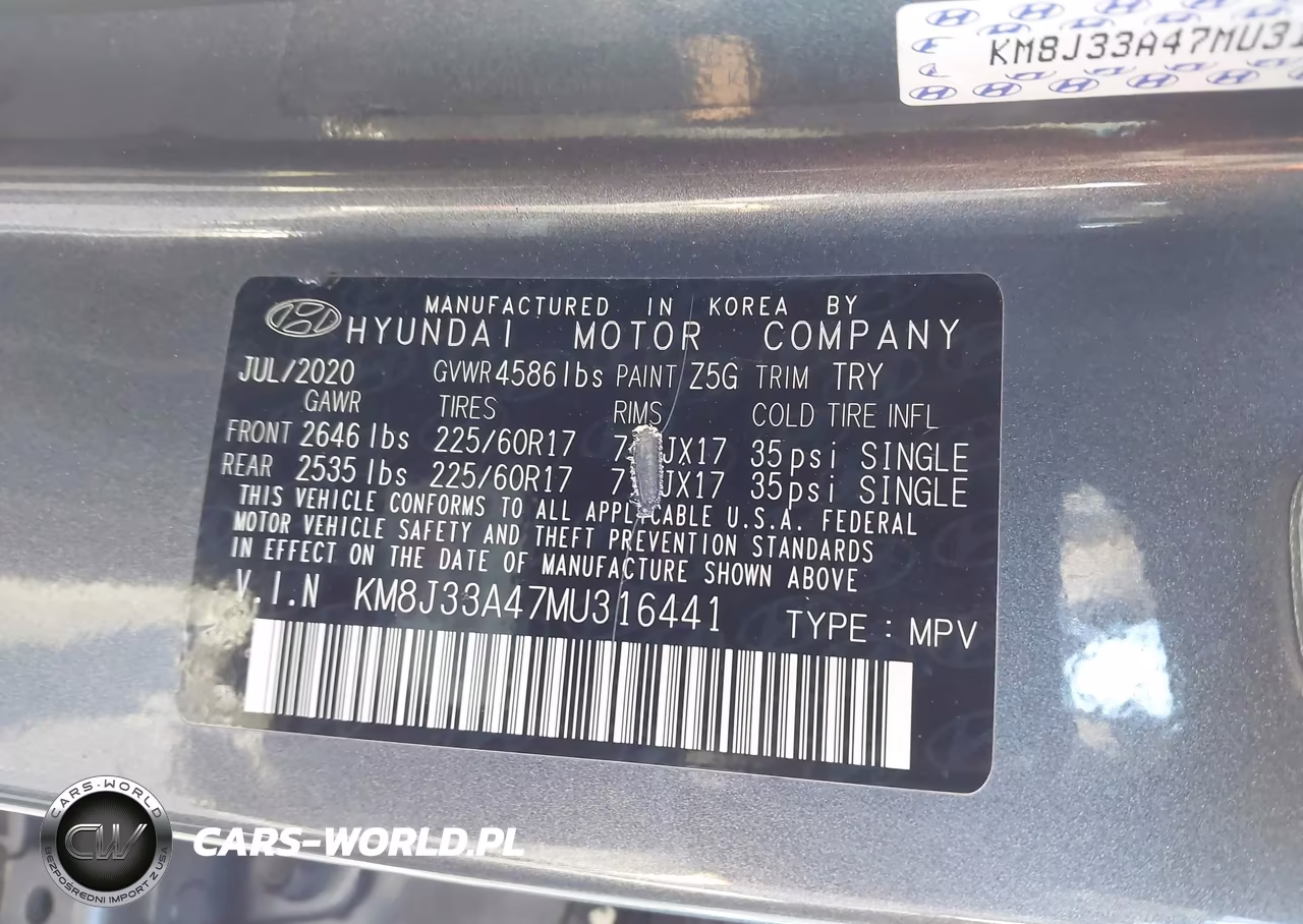 2021 Hyundai Tucson Value VIN:KM8J33A47MU316441 - 9